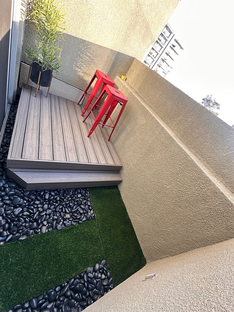 Outside deck area to enjoy coffee or drinks outside