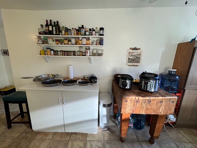 Cookware, spices, oils, and teas