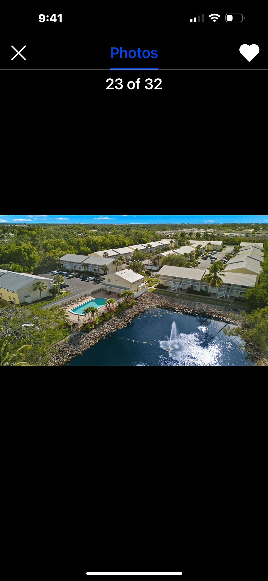 Aerial View of Abaco Bay showing community pool