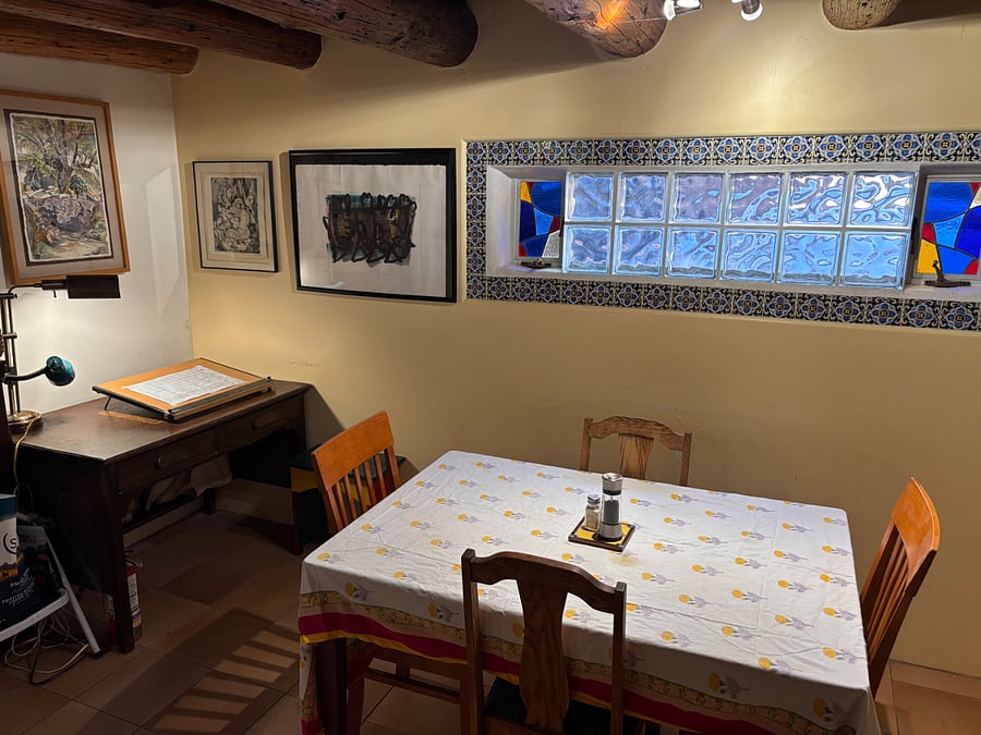 Dining room and desk