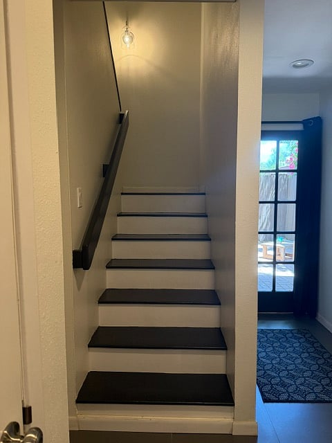 stairs leading to upper level 