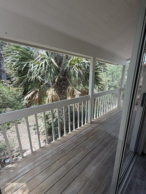 view from balcony