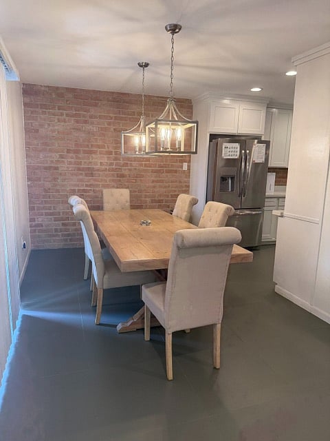 another angle of dining room area
