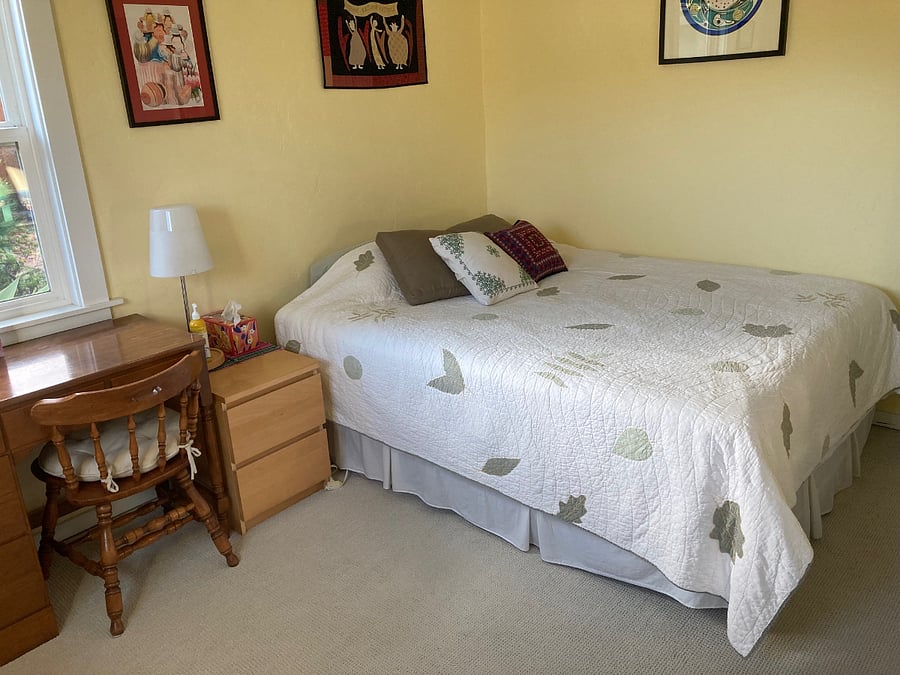 Bedroom with desk