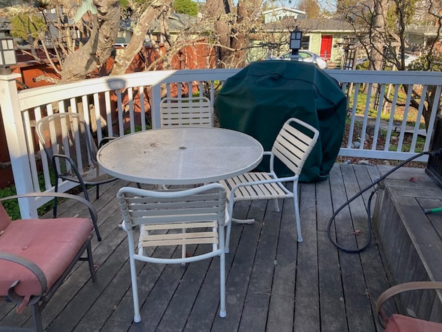 Deck with Barbecue