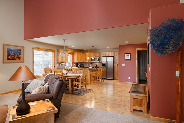 Open concept - living room, dining room and kitchen