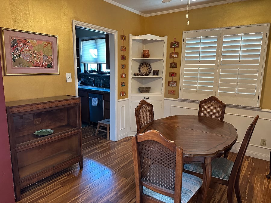 Dining Room with Kitchen to the left
