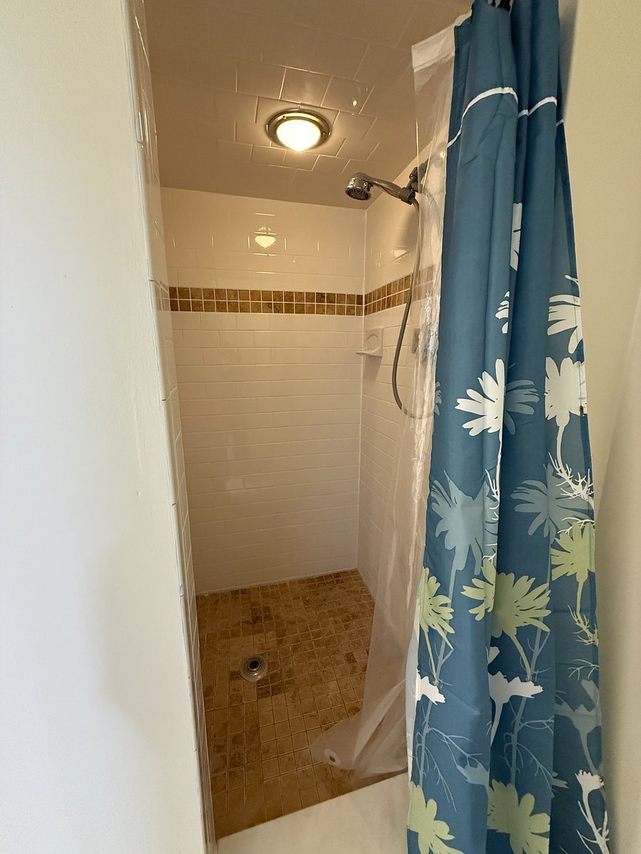 Walk-in shower.