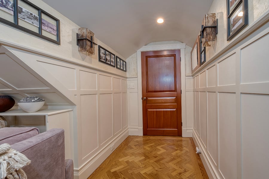 Beautiful hardwood flooring and solid wood doors. .....