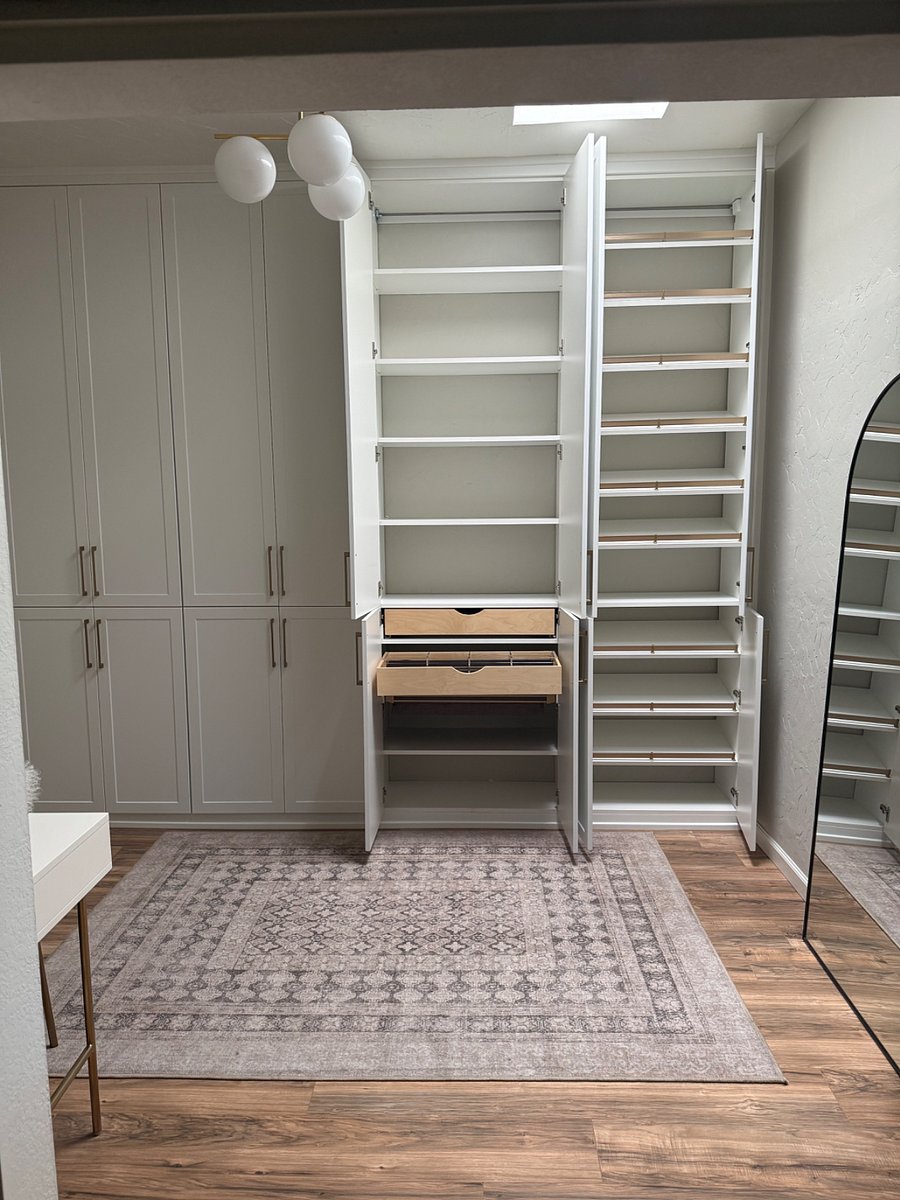 One of the bedrooms is a huge closet.