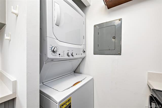 washer and dryer are in the unit