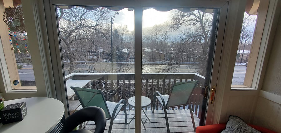 Small outdoor porch