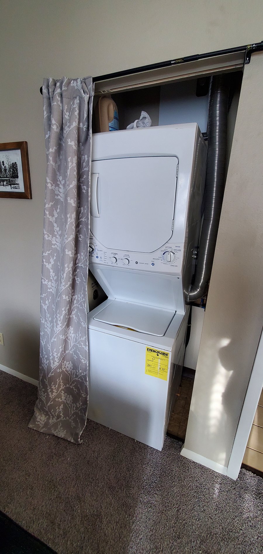 In-unit washer and dryer.