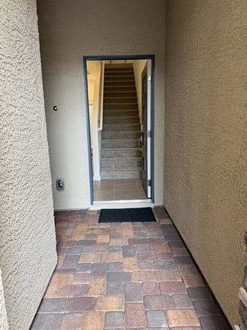 Entrance to second floor unit