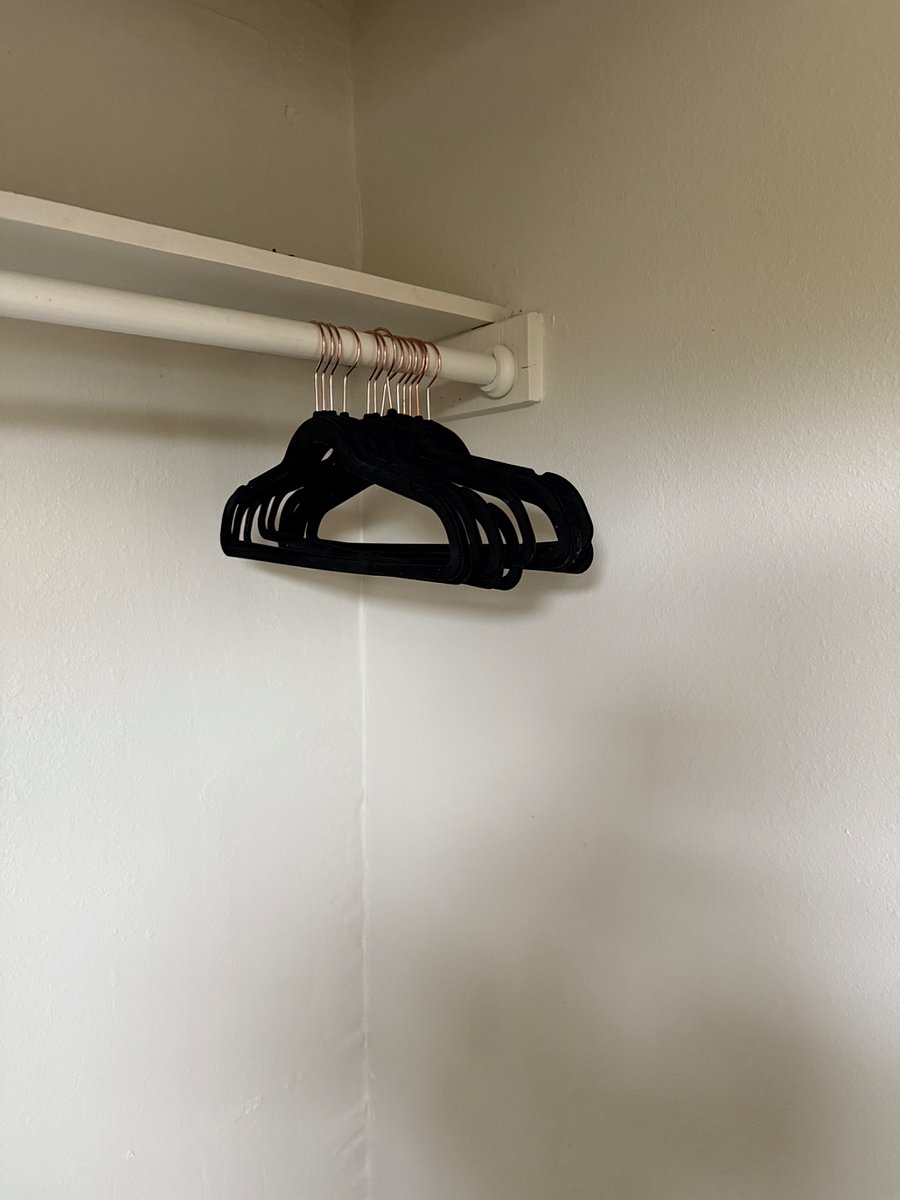 Roomy closet in master bedroom