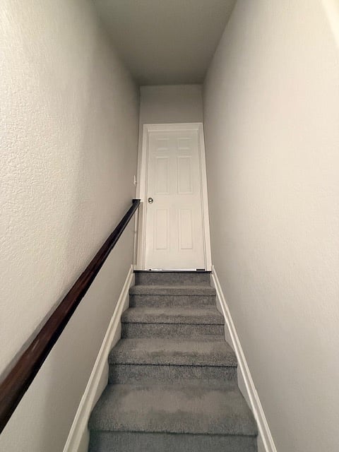 Private door to upstairs 