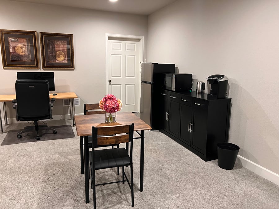 Work area & kitchen area 