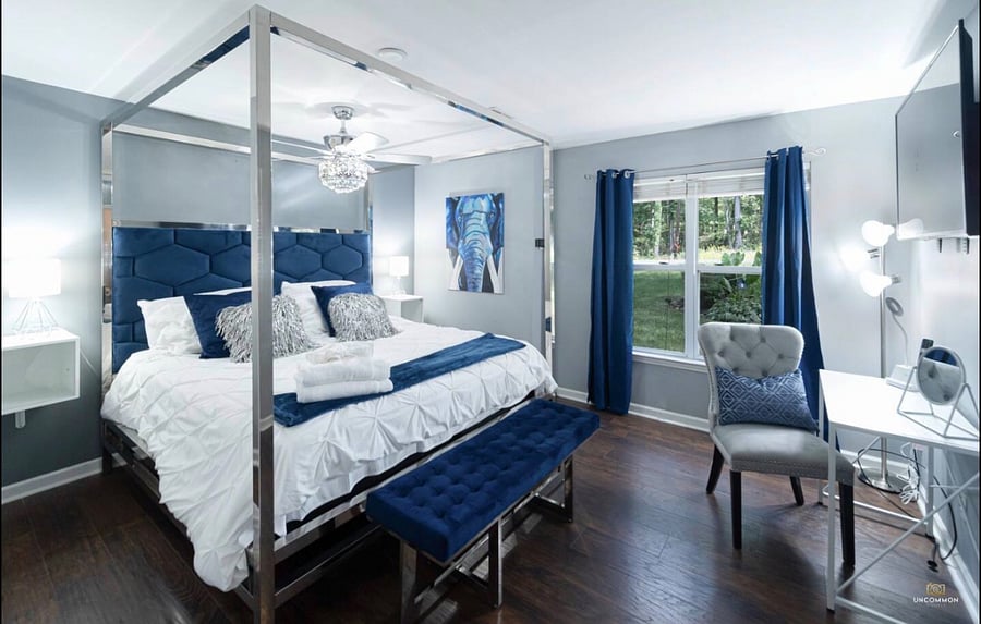 Master bedroom- King Size canopy bed