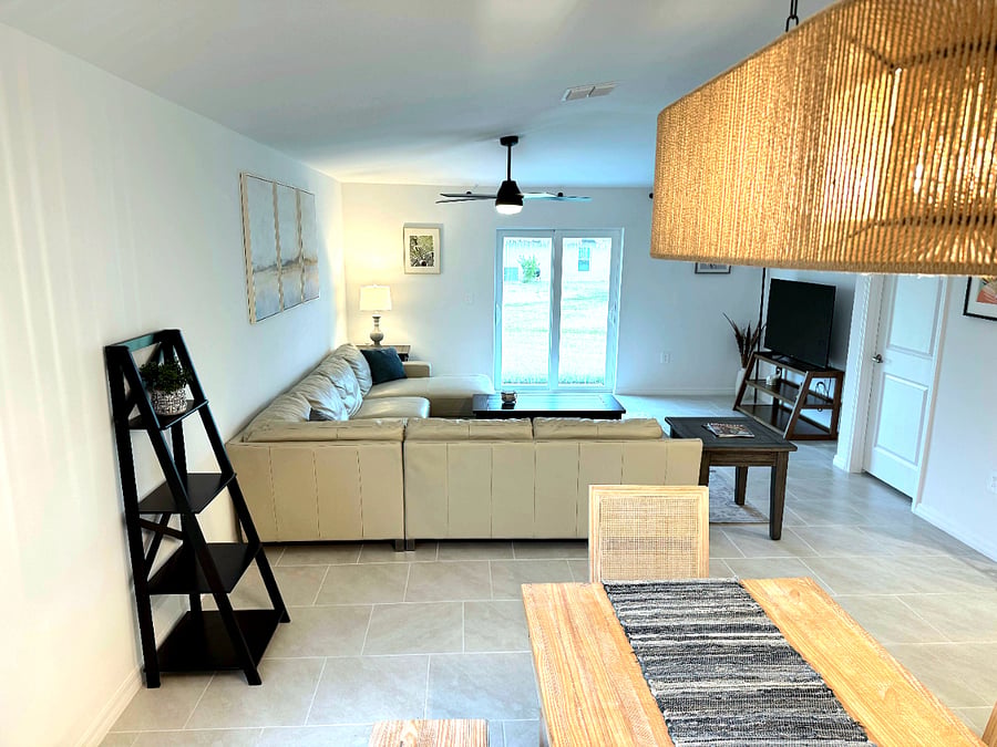 Dining and living area