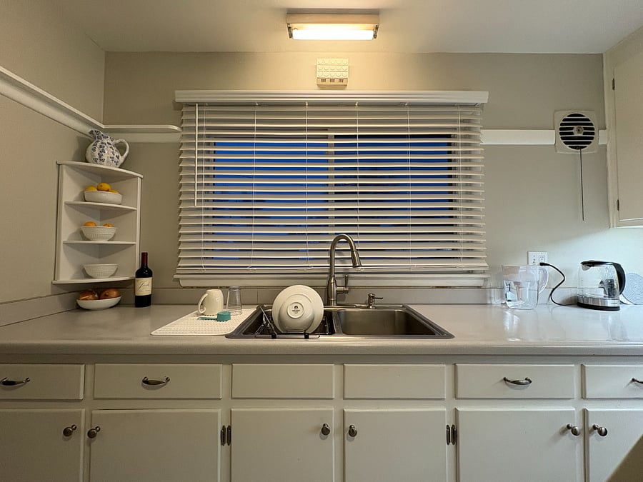 Enjoy your coffee while watching the sunrise from our kitchen window!