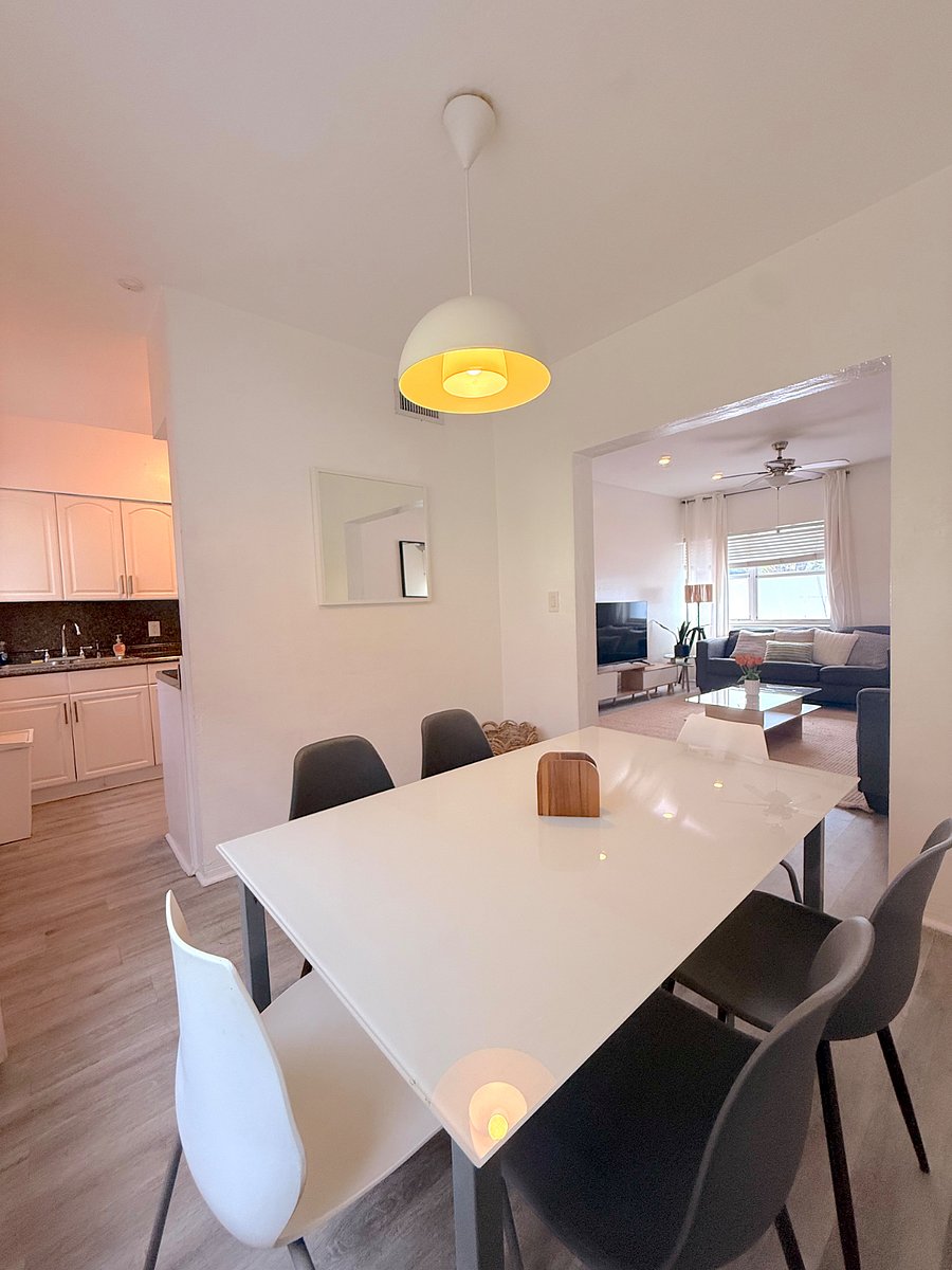 Kitchen, dining, living room