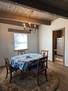 Dining table.