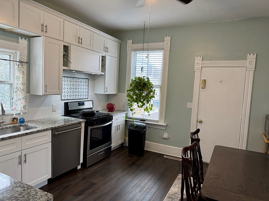 Back door to unit leads to back yard parking.