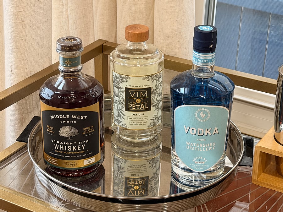 Complimentary local spirits
