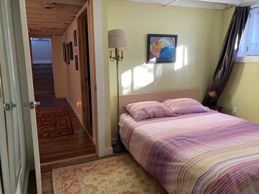 Guest room in the basement
