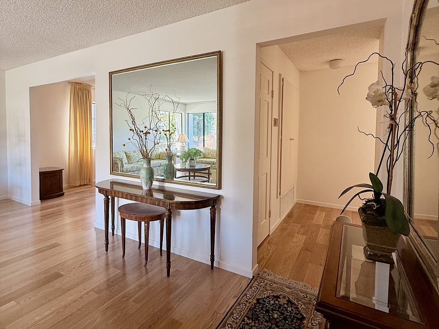 Front entry - to the left is the formal living and dining room.