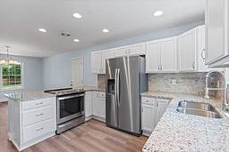Newly renovated kitchen. Brand new appliances with granite countertops.