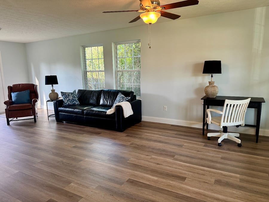 Family Room with desk for working space.