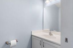 Main floor half bath.