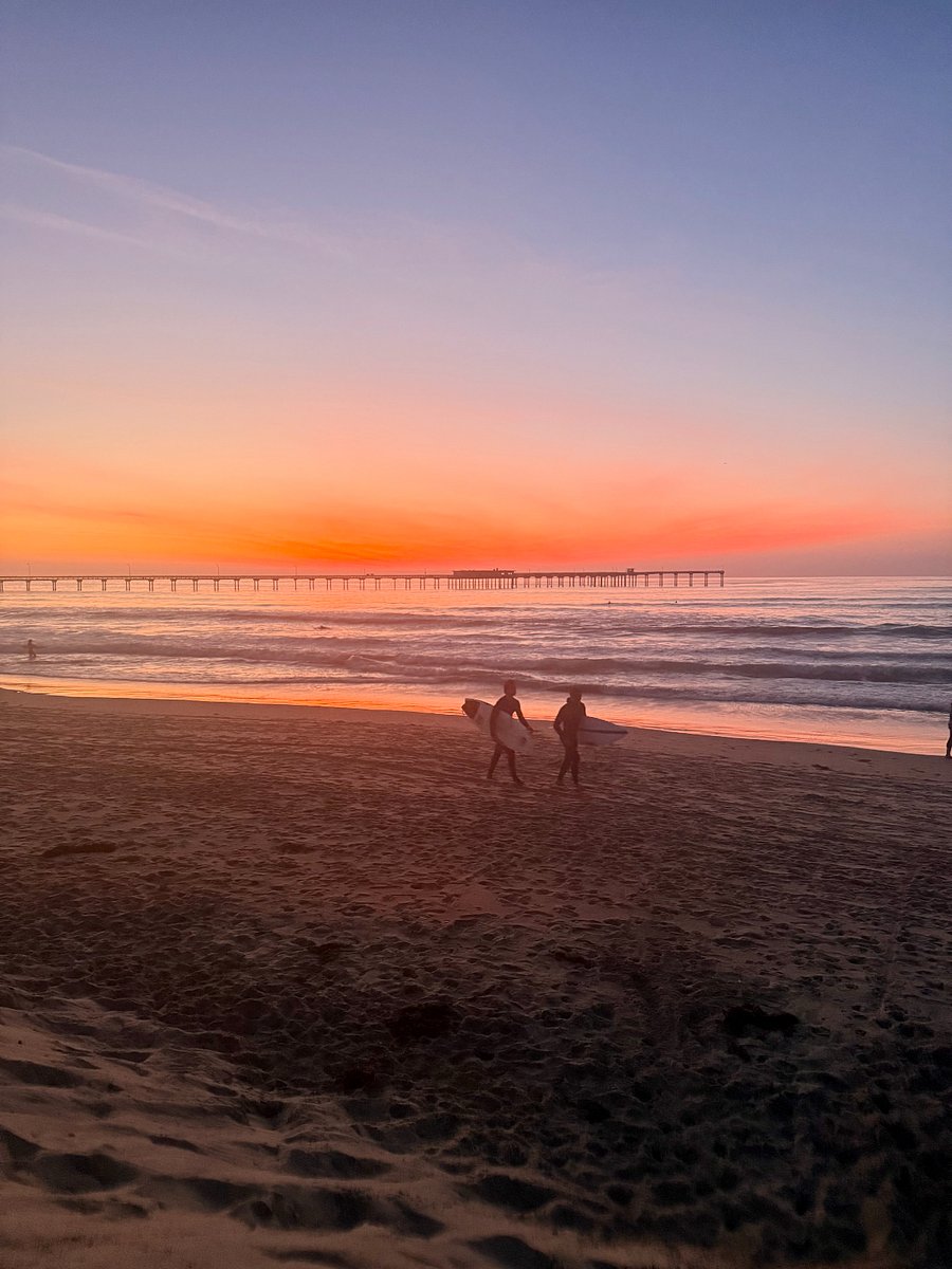 View of sunset from front of house