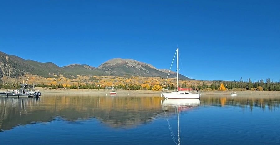   Our boat on her mooring up in Frisco Bay.
Let me know if you might be interested in sailing.