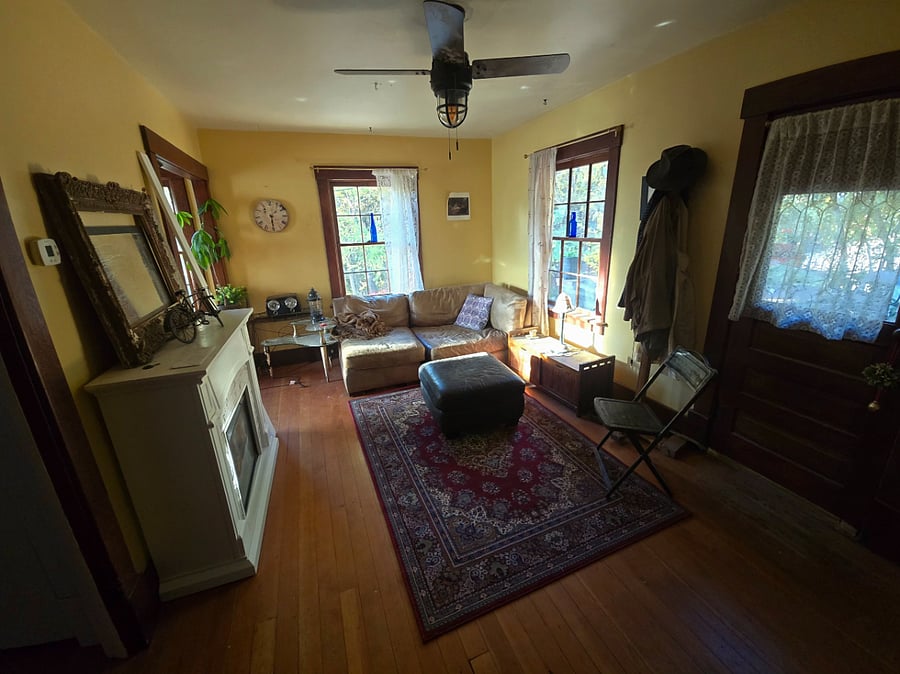   Presently set up as a living room.
