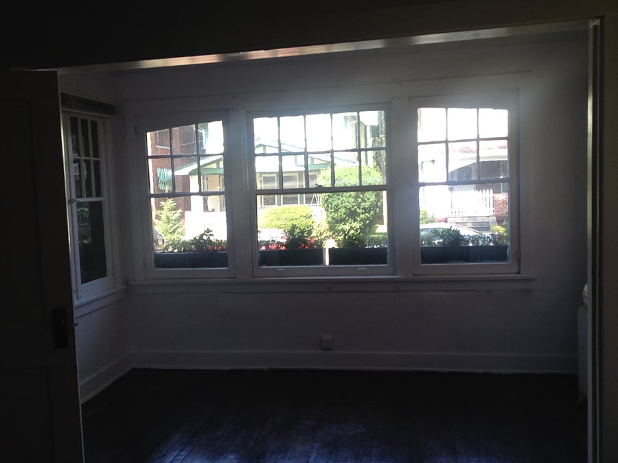 Sunroom where gym is located 