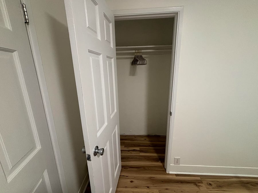 closet in bedroom 2 with queen bed