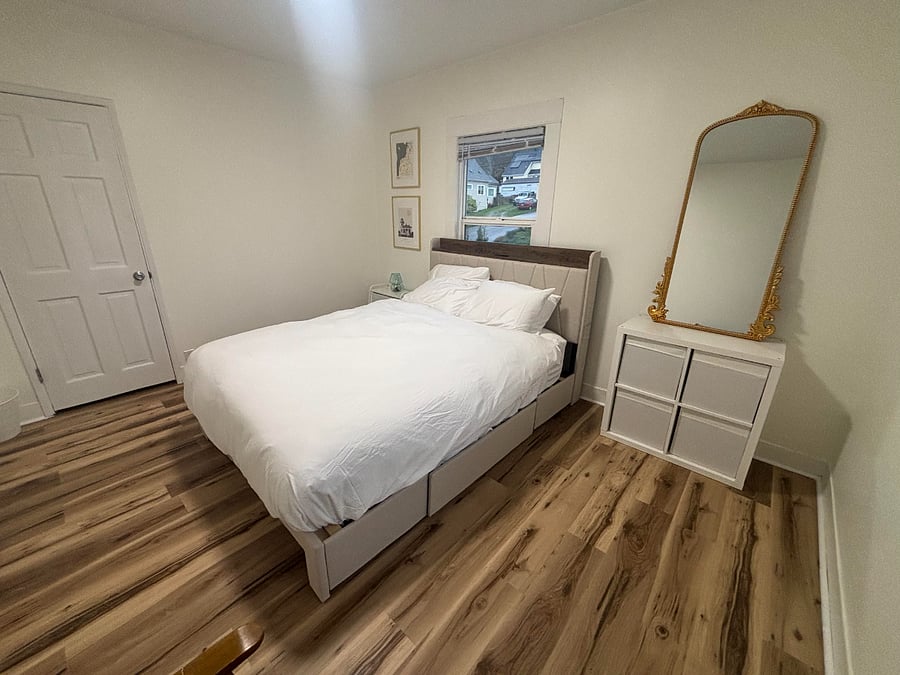 side view of bedroom 2 queen size bed