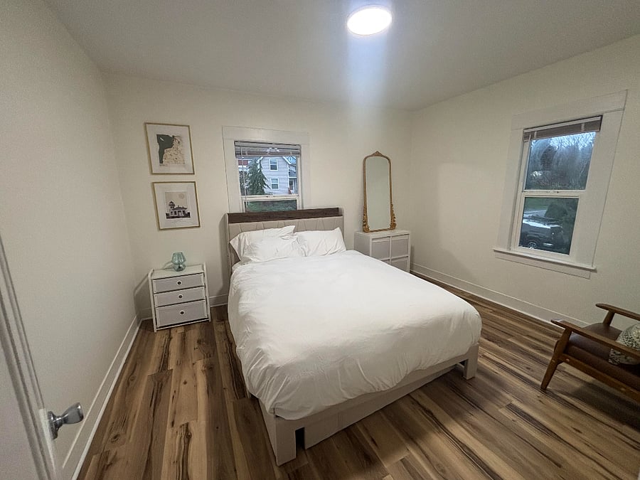 queen size bed in bedroom 2
