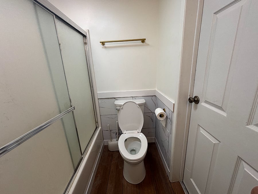 bathroom toilet view