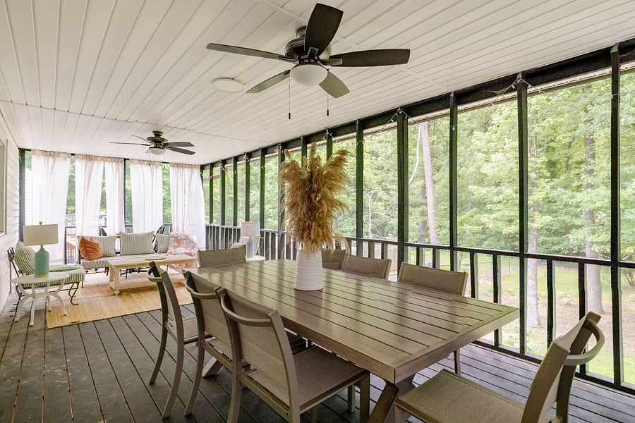 Enjoy a beautiful relaxing view on this 560 Square Ft. Screen Porch.  Create lasting memories.