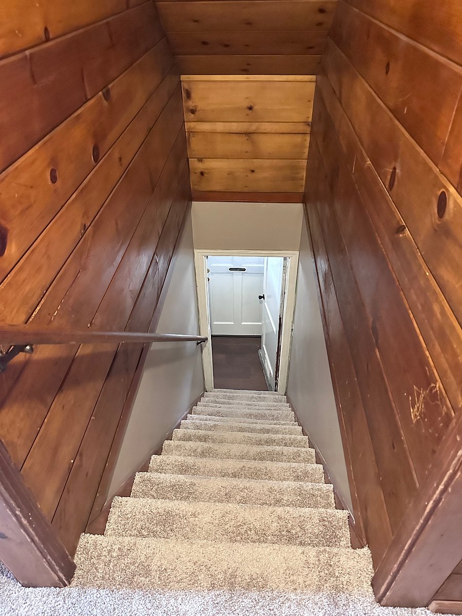 Full stairwell to access the private upstairs unit.