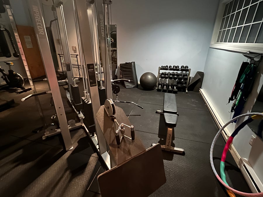 Private, community workout space