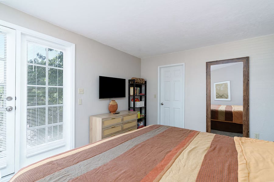 Door to Balcony in Master Bedroom