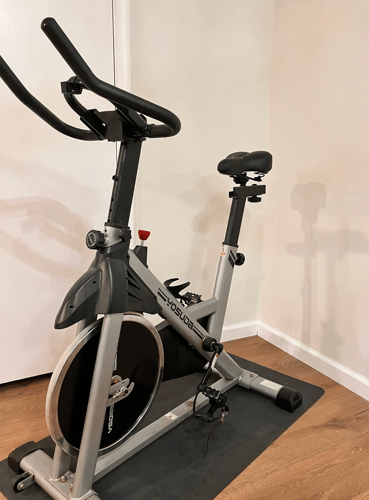 Lower level stationary bike lower level