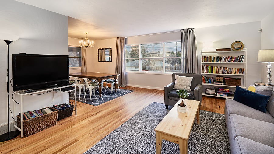 Main living-Note, window is now a patio door with a lovely view of Pikes Peak