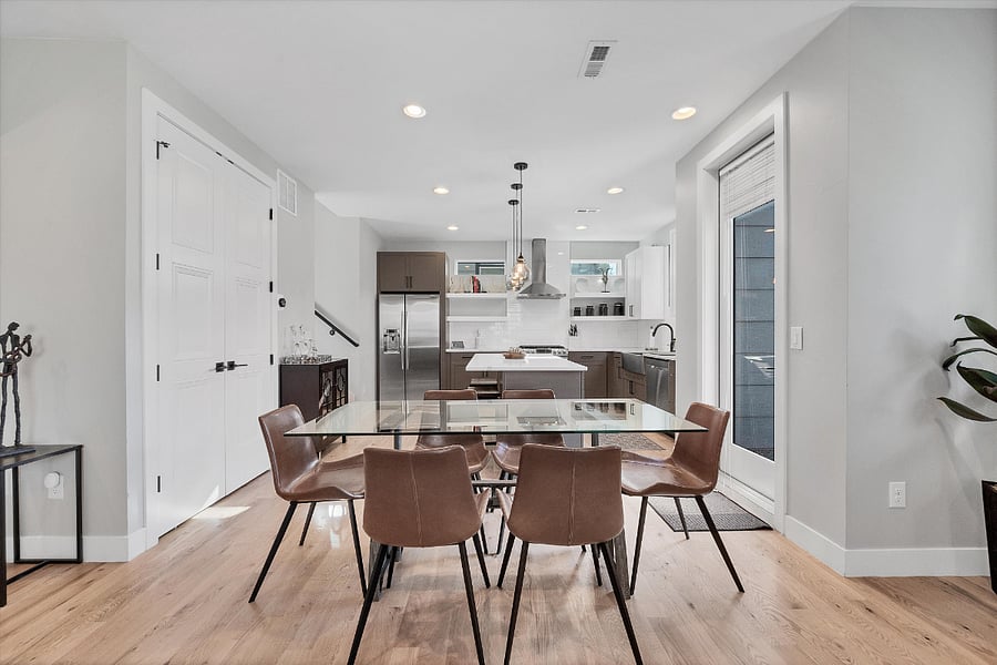Second Floor: kitchen and dining