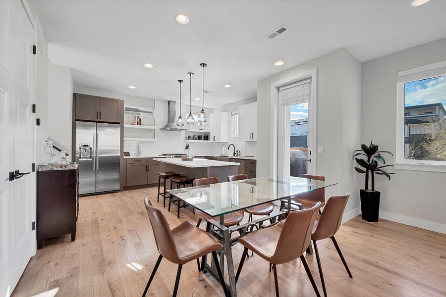 Second Floor: kitchen and dining