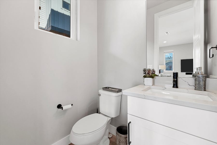 Second Floor: half bathroom